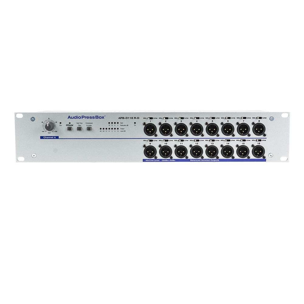 AudioPressBox APB-D116 R-D – Active Audio Press Box with Dante and ...