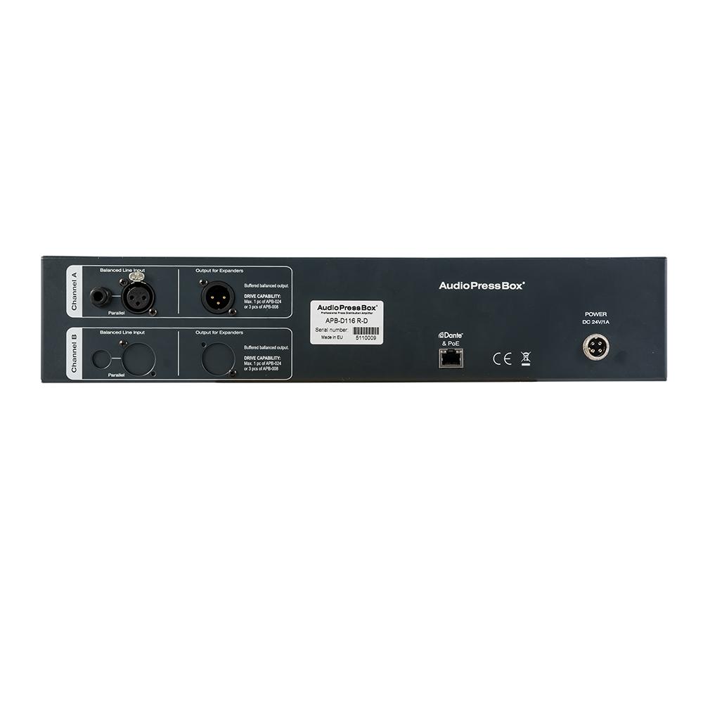 AudioPressBox APB-D116 R-D – Active Audio Press Box with Dante and ...