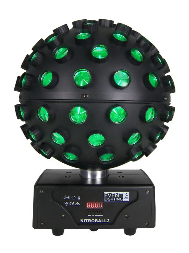 NITROBALL2 Rotating Effect Light | RGBWAUV Beams for DJs & Events ...