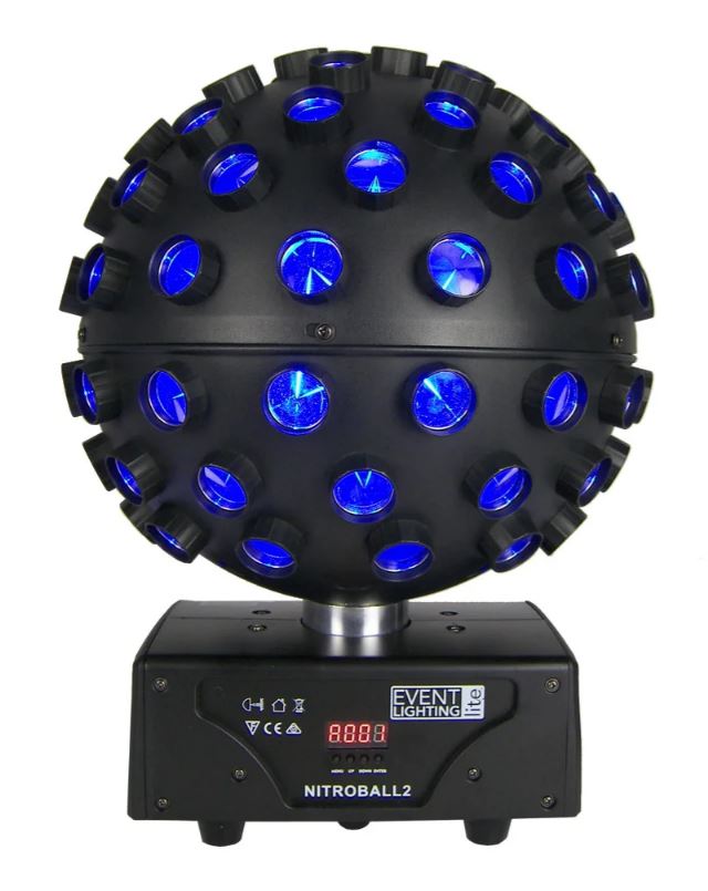 NITROBALL2 Rotating Effect Light | RGBWAUV Beams for DJs & Events ...