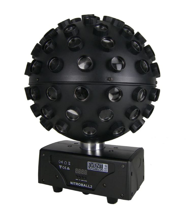NITROBALL2 Rotating Effect Light | RGBWAUV Beams for DJs & Events ...
