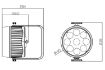 Picture of Outdoor Battery PAR IP65 with 9 x 12W RGBWAU