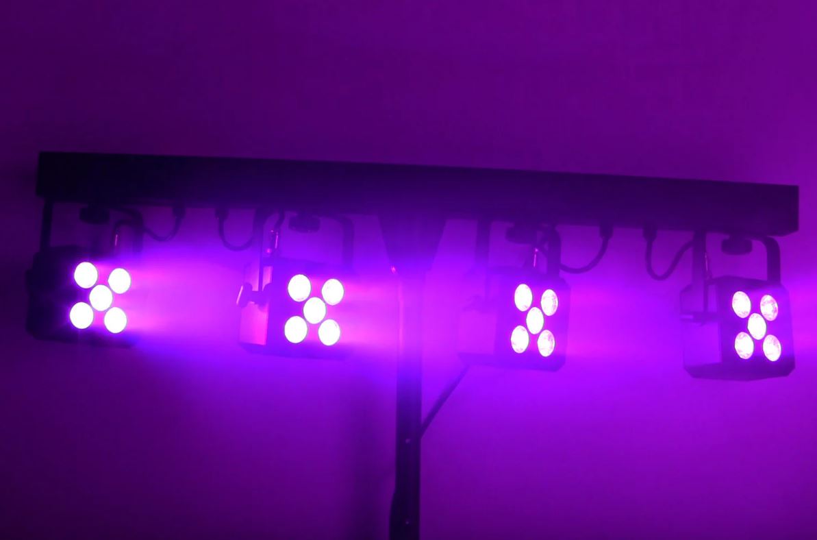 Buy the Event Lighting PARBAR4QUAD Par Bar with 4 Heads of 5x 8W RGBW ...