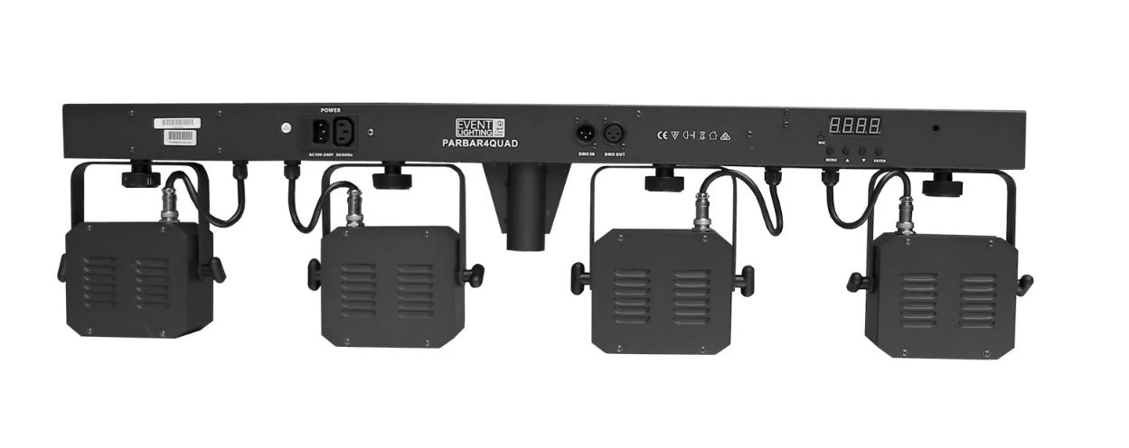 Buy the Event Lighting PARBAR4QUAD Par Bar with 4 Heads of 5x 8W RGBW ...
