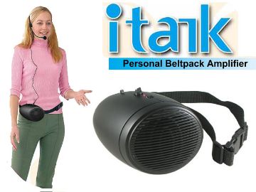 Show details for iTalk Portable PA Amplifier and Headset Microphone Picture of iTalk Portable PA Amplifier and Headset Microphone