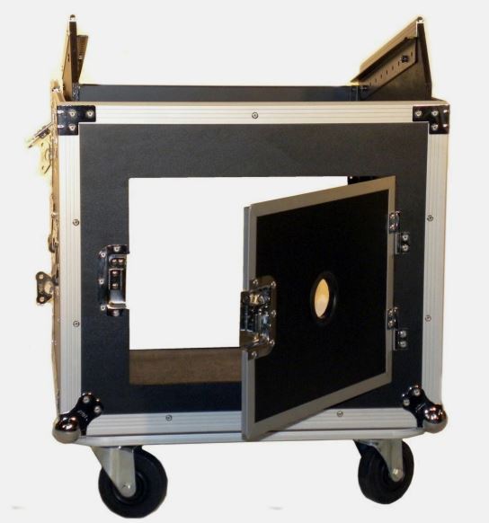 Mobile Equipment Rack with Mixer Top & Drawer – 14U Combo Case ...