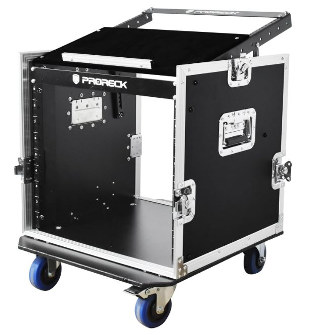 Mobile Equipment Rack with Mixer Top & Drawer – 14U Combo Case ...