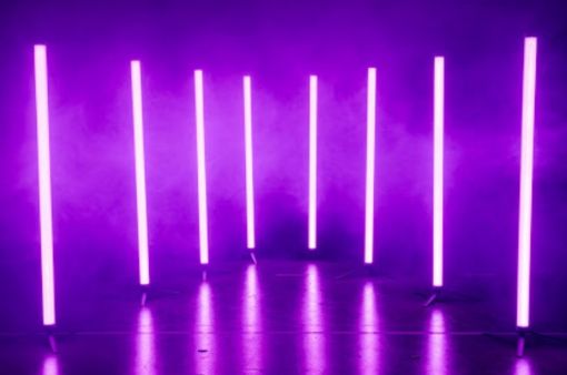 Picture of Set of 10 LED Pixel Tubes in road case    