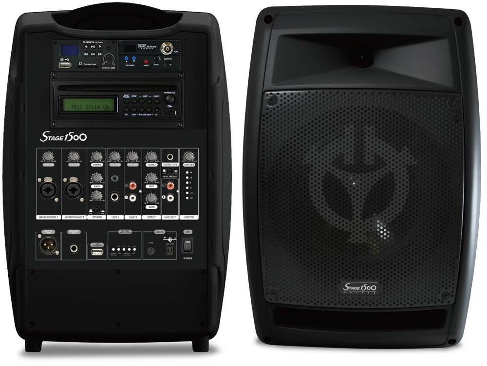 StagePro Portable PA with Mics & Wireless Slave | Edwards Sound Systems
