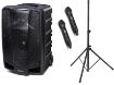 Picture of Apex Portable PA System with 2 Mics & Spkr Stand