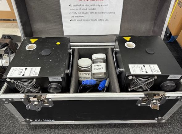 Hire 2 Dry Spark Machines | Edwards Sound Systems