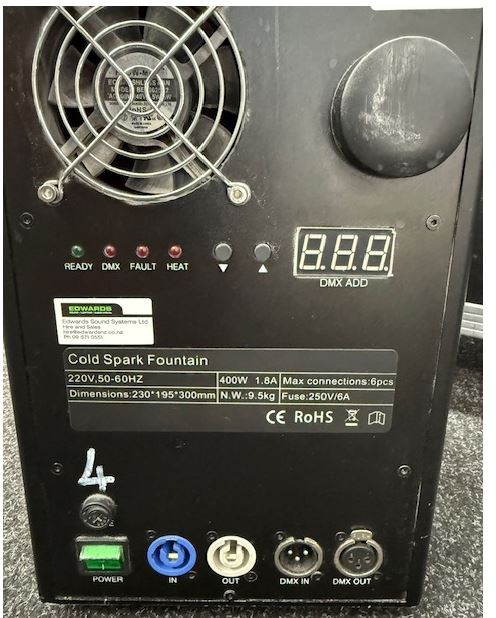 Hire 2 Dry Spark Machines | Edwards Sound Systems