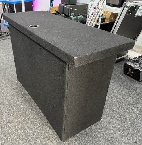 Picture of Portable DJ Table Black Carpeted