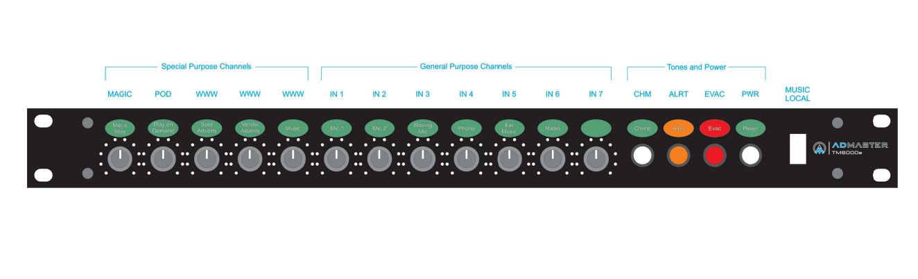 Admaster TM6000e Digital Audio Mixer Advert Player | Edwards Sound Systems