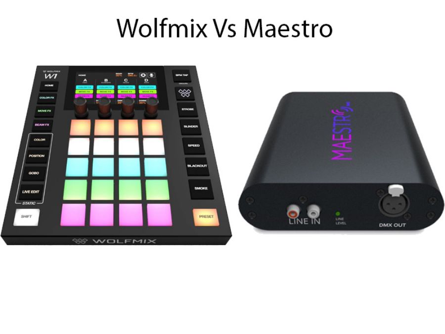 Wolfmix W1 MK2 vs MaestroDMX: Which DMX Controller Is Right for You?