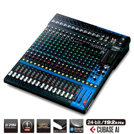 Picture of Audio Mixer (16 Mic/4 Stereo/USB) Yamaha MG20xu