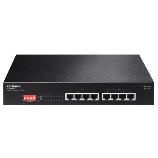 Picture of 8 Port 10/100/1000 Gigabit PoE+ Switch, Rk mount