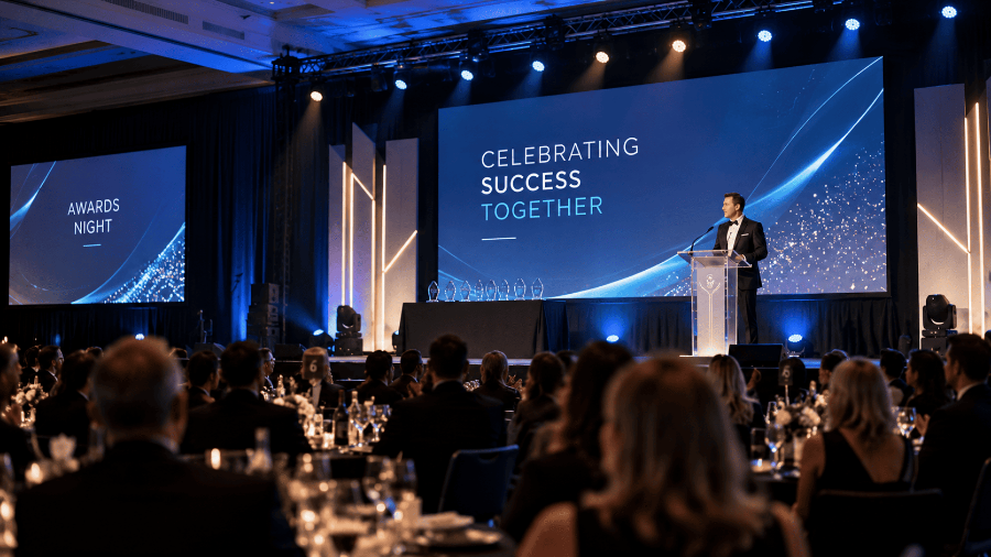 How to Plan AV for a Corporate Awards Night: 12-Week Checklist