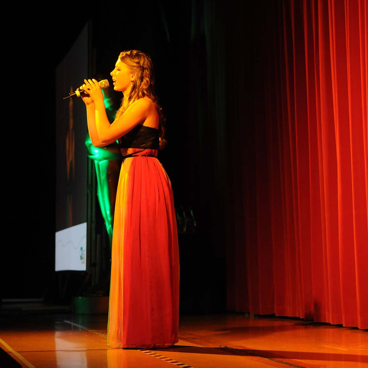 Stage lighting system installed for school productions and performances